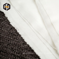 Tecido de forro de malha de tricô branco macio para roupas